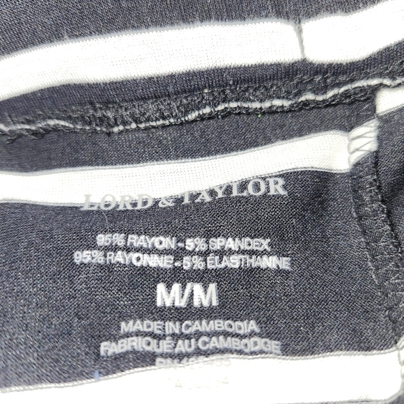 Black and White Striped Women's Skirt - Picture 2 of 3